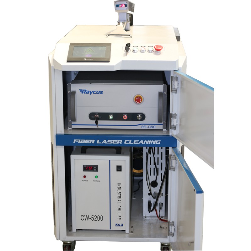 ZAC 100W 200W Machine de nettoyage au laser pulsé Dérouillage au